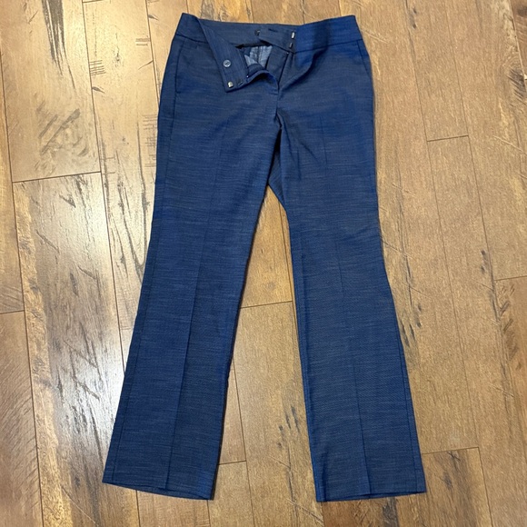 Ann Taylor Factory Blue Flare Pants - Picture 3 of 9